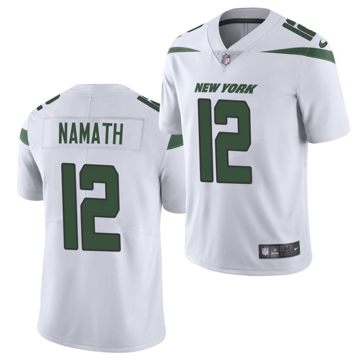 Men New York Jets #12 Joe Namath Nike White Vapor Untouchable Limited NFL Jersey->new york jets->NFL Jersey